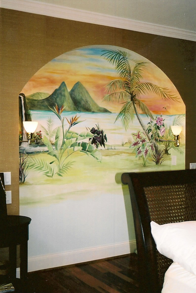 Tropical Arch Mural